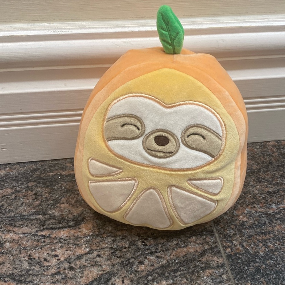 Squishmallows Sloth in Orange Costume - Simon - 7”
